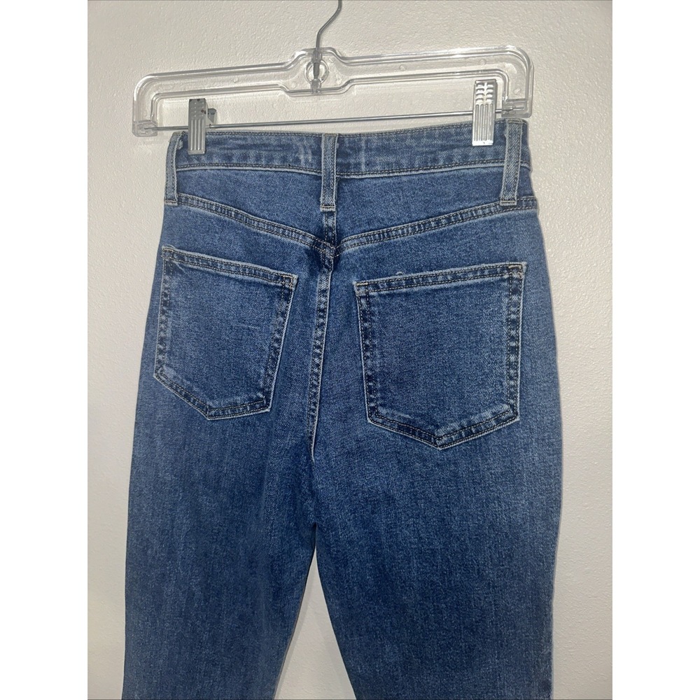 just black denim jeans Blue Size 24‎ High Rise Mom Jeans Made In USA - Picture 9 of 10